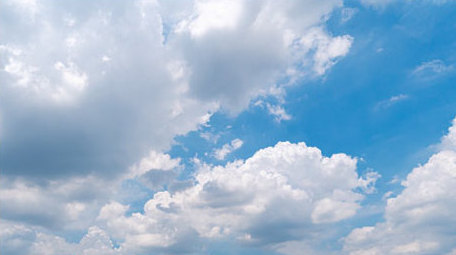 自然天空云涌波涛蓝天白云天气4K震撼延时