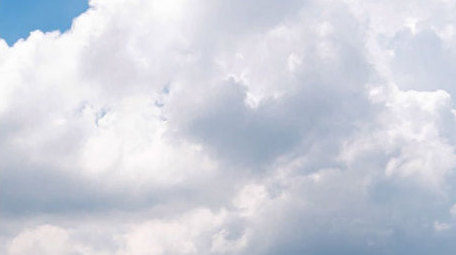 自然天空云涌波涛蓝天白云天气4K震撼延时