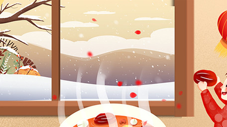 腊八节唯美片头AE模板