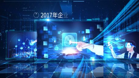 科技企业历史发展图文包装AE模板