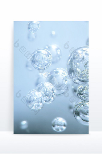 气泡精华多肽氨基酸化妆品背景图片