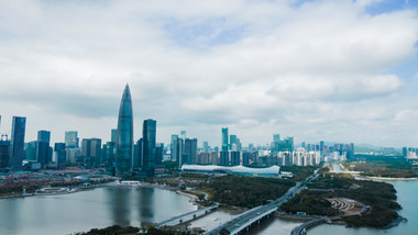 城市<strong>地标</strong>延时航拍<strong>深圳</strong>子弹头移动延时