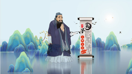 中国风水墨历史人物图文展示AE模板