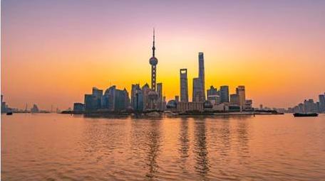 唯美上海黄埔江外滩日出风光8K延时