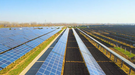 <strong>乡村</strong>光伏发电产业园清洁能源4K航拍