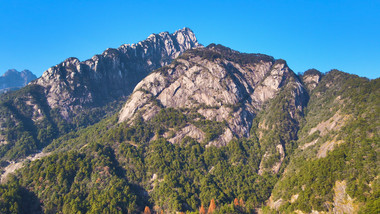 巍峨黄山山脉中国大好河山4K航拍