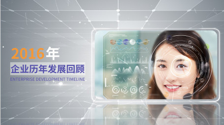 企业发展回顾时间轴图文包装AE模板