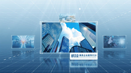 简约科技空间<strong>图文</strong>展示AE模板