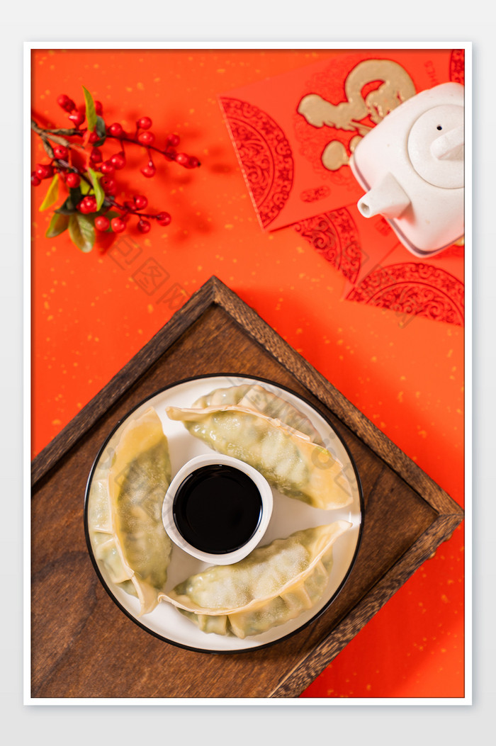 春节食品饺子传统美食摄影图图片图片