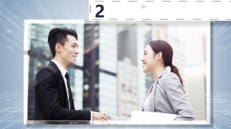 浅色简洁科技数据图文时间轴AE模板