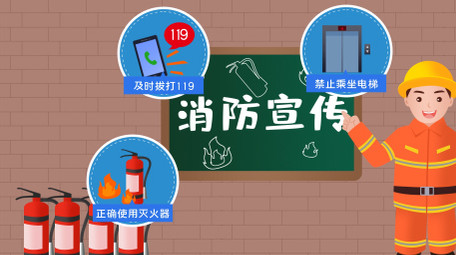 消防安全防范意识mg动画ae模板