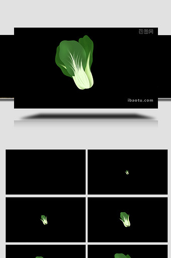 易用卡通类mg动画蔬菜类绿色油菜图片