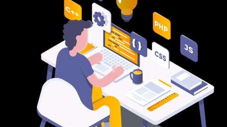 微立体商务办公科技职场电脑MG动画