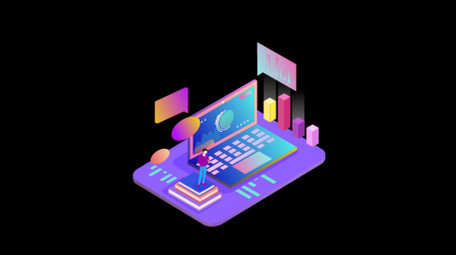 微立体商务科技办公年度报表MG动画