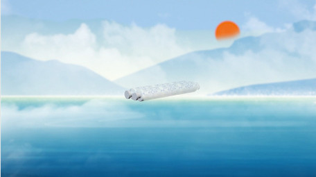 大寒二十四节气三维卷轴水墨片头AE模板