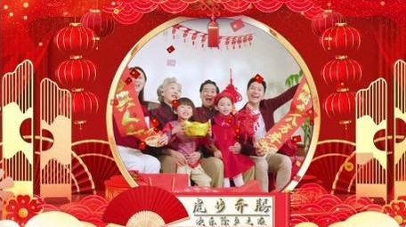 2022虎年除夕<strong>图文</strong>新春祝福拜年宣传展示