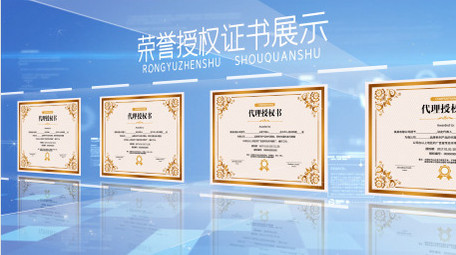 简洁风商务大气荣誉授权证书AE模板视频