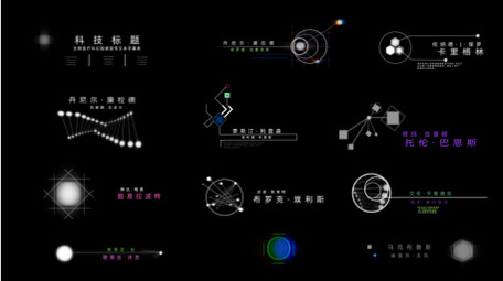 科技医疗科幻文本字幕条标题动画AE模板