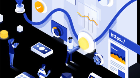 微立体商务办公科技图表MG动画