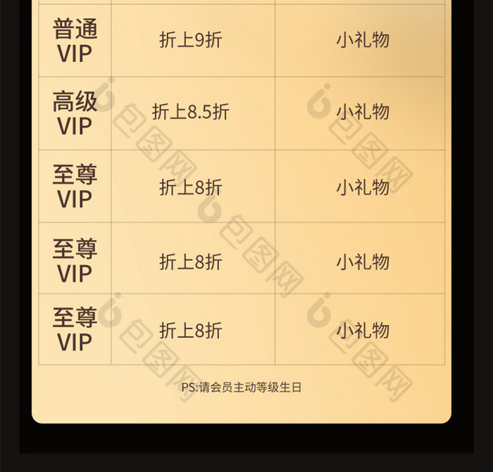 VIP会员特权会员活动企业年终回馈活动图