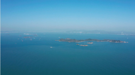 自然海洋大气晴天海天一色大海风光航拍