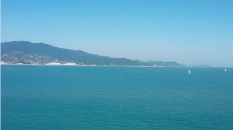 自然海洋大气晴天海天一色大海风光航拍