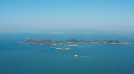 自然海洋大气晴天海天一色大海风光航拍