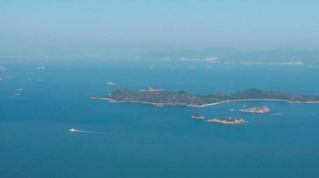 自然海洋大气晴天海天一色大海风光航拍