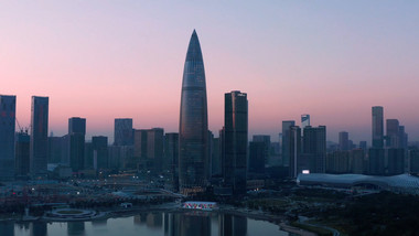 城市<strong>地标</strong>大气<strong>深圳</strong>华润春笋大厦航拍