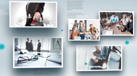 简约大气多图文展示ae模板