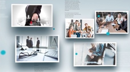 简约大气多图文展示ae模板