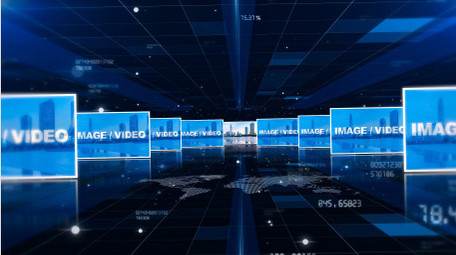 科技商务照片汇聚多图文企业宣传AE模板