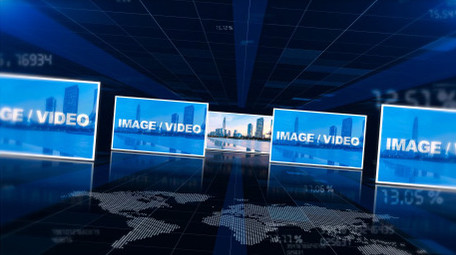 科技商务照片汇聚多图文企业宣传AE模板