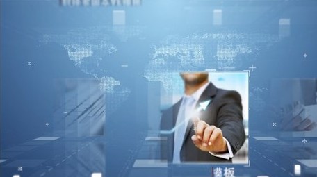 蓝色科技多图文宣传ae模板