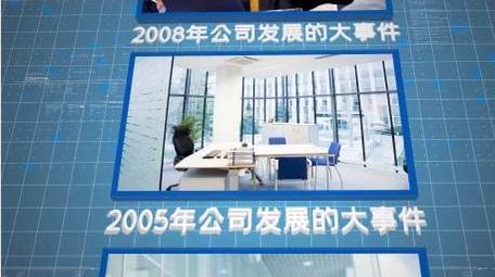 企业时间线科技图文展示AE模板