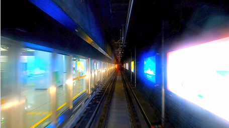 城市交通地铁穿梭第一视角视频素材4K