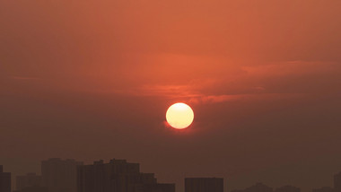 自然震撼城市太阳下山<strong>日落</strong>4k延时