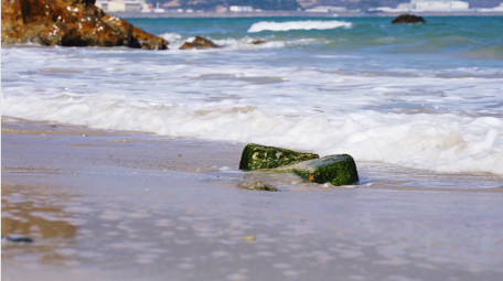 自然海洋唯美蔚蓝大海海水海浪实拍
