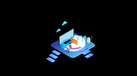 微立体商务科技金融办公MG动画