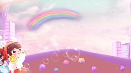 卡通浪漫梦幻泡泡童心筑梦街道背景视频