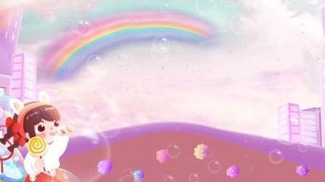 卡通浪漫梦幻泡泡童心筑梦街道背景视频