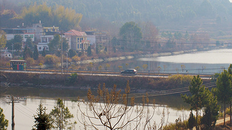 农村环境交通运输村道马路汽车行驶实拍4K