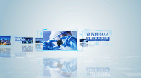 简约清新商务科技图文企业宣传片AE模板