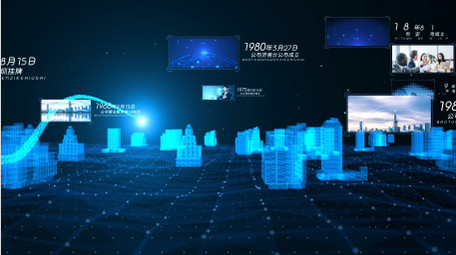 科技企业商务图文AE模板