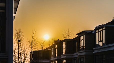 日出剪影太阳升起晨曦之光4K延时摄影