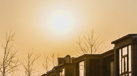 日出剪影太阳升起晨曦之光4K延时摄影