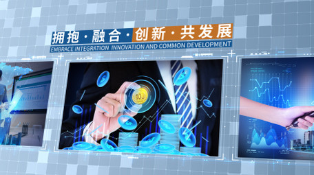 大气商务科技标题图文包装AE模板