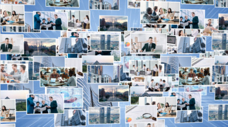 企业宣传多图LOGO汇聚片头AE模板