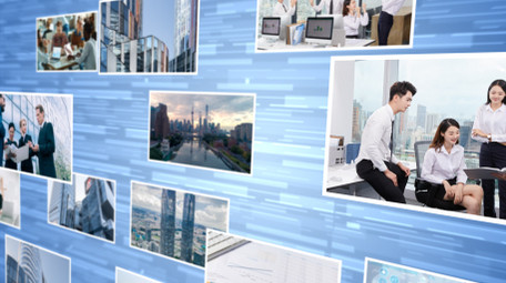 企业宣传多图LOGO汇聚片头AE模板