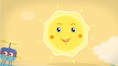 可爱卡通元素动画儿童电视节目片头AE模板